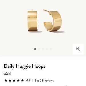 Mejuri Daily Hoops Earrings Brand New